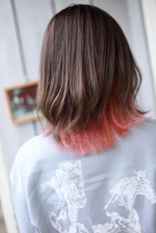 ミディアム カラー 大西 カズマのヘアスタイル