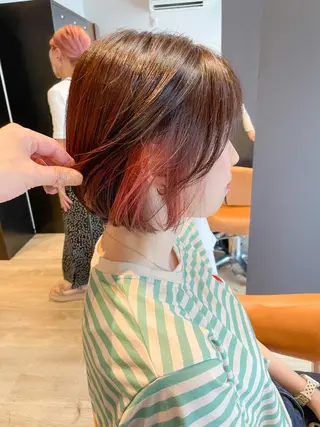 ショート カラー 髪質改善/ブリーチ 田代 龍我のヘアスタイル