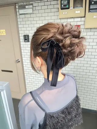 ロング 参列♡デートゆるふわ ヘアメイク🎀みゆうのヘアスタイル