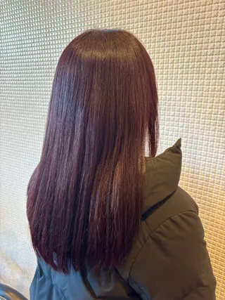 ロング カラー 榧木 萌香のヘアスタイル