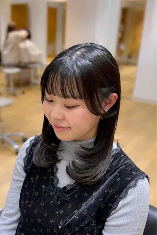 ミディアム カラー 縮毛矯正/レイヤー 🌙児玉光瑠のヘアスタイル