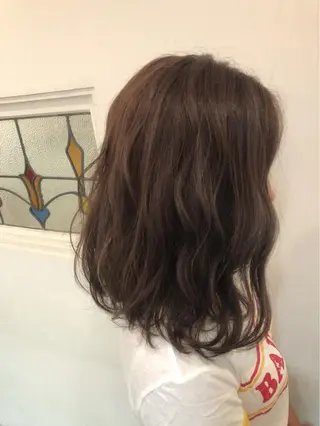 ミディアム カラー パーマ 髪質改善/艶髪 永山のヘアスタイル