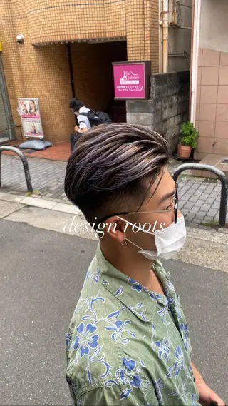 カラー 縮毛矯正とレイヤー カット/杉村凜汰郎のヘアスタイル