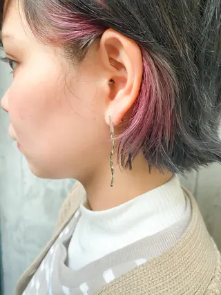 ショート カラー SLASHスラッシュ 兵頭　裕のヘアスタイル