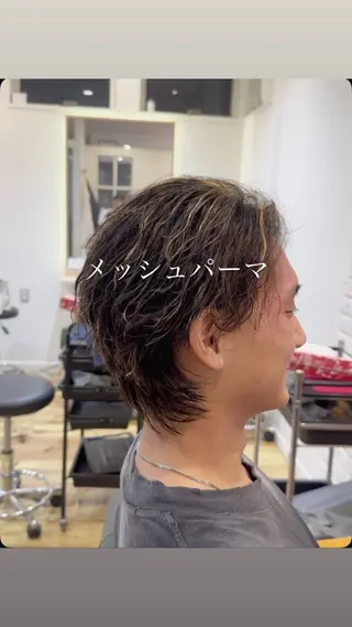カラー パーマ メンズ 福田 聖のヘアスタイル
