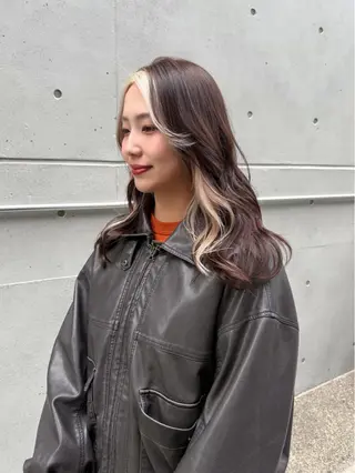 セミロング カラー 幣 あや乃 /レイヤーカットのヘアスタイル