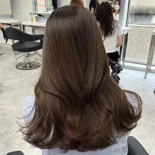 ロング カラー ヘアアレンジ 🫧モテる💗ダメー ジレスハイトーン🫧のヘアスタイル