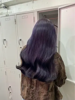 ロング カラー 抜け感/ワンカラー/ 明大前/桑田のヘアスタイル