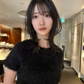 ミディアム ハッシュカット/四条 烏丸/寺本弘樹のヘアスタイル