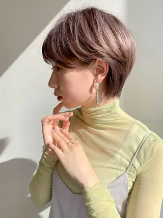 ショート 尾崎 優花のヘアスタイル