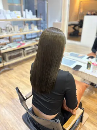 ロング カラー 赤味消し美容師✄﻿ 🍀ヨシノのヘアスタイル