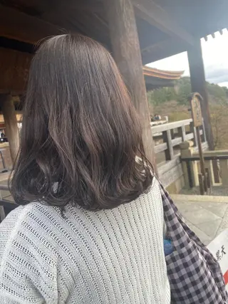 ミディアム 名駅/艶韓国風ヘア miyabiのヘアスタイル