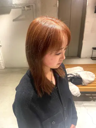 セミロング 🇨🇳ハイトーン ワンホン🇰🇷ななのヘアスタイル