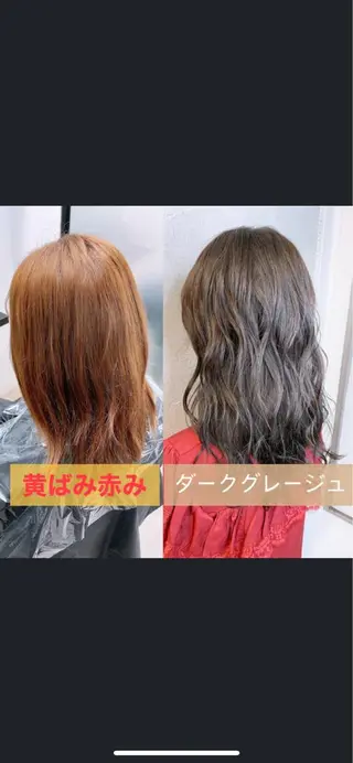 セミロング カラー 前髪顔周りカット 沼田　拓斗のヘアスタイル