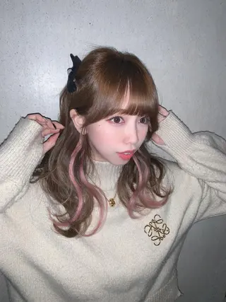 ミディアム 韓国ヘア/レイヤー/ 顔まわり/りょーとのヘアスタイル