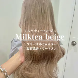 ロング カラー ダメージレスハイ トーン💖kanonのヘアスタイル