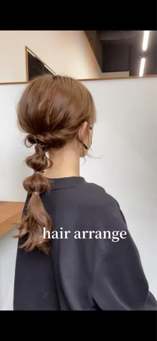 ロング MIYU透明感カラー ブリーチなしWカラーのヘアスタイル
