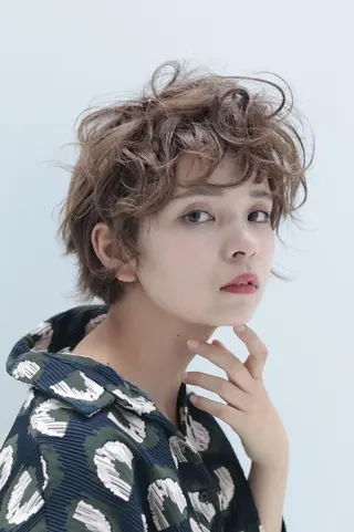 ショート カラー パーマ ⛑️髪質改善請負人 ⛑️ヤマザキタカヒトのヘアスタイル