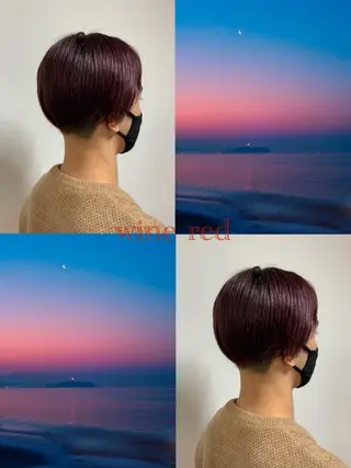 カラー メンズ ヲタク美容師 店長　上原のヘアスタイル