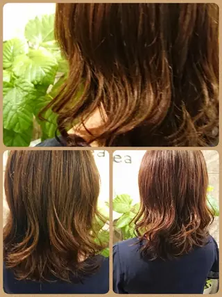 ミディアム 清水 旭美のヘアスタイル