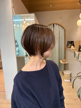 ショート オリーブベージュ/シ ョートボブたまき🧡のヘアスタイル