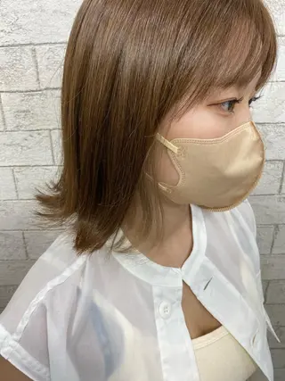 ミディアム ホワイト系はお任せ /ブリーチ/店長岩崎のヘアスタイル