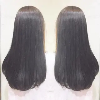 ロング カラー パーマ ヘアアレンジ 🫧柔色/トレンド カラー/川辺晴加のヘアスタイル