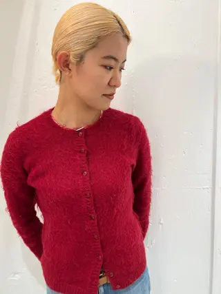 カラー ブリーチカラー🎀 韓国風/寺門美優のヘアスタイル