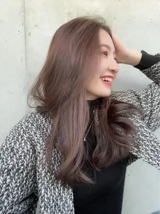 ロング カラー ヘアアレンジ レイヤー🌟艶カラー 🕊まやのヘアスタイル