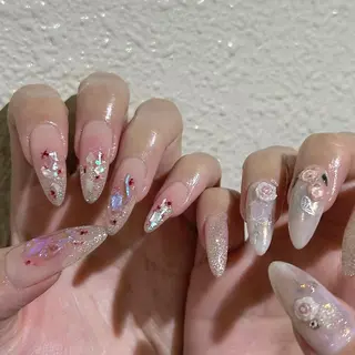 ネイル パラあり！フィルイン 美フォルムのネイルデザイン