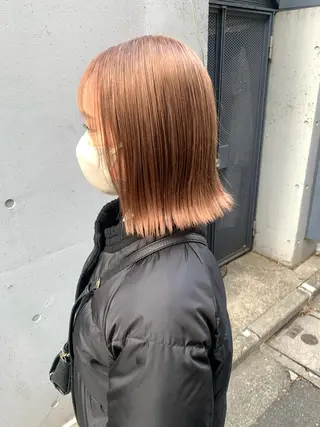 ミディアム カラー leben serikaのヘアスタイル