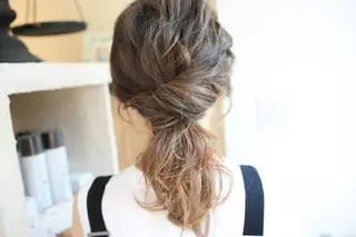 セミロング カラー ヘアアレンジ 新生活応援★半額/ 25歳以下　“内間”のヘアスタイル