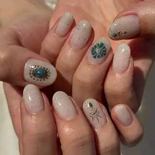 ネイル 手描きアート🎨 tama|竹ノ塚のネイルデザイン