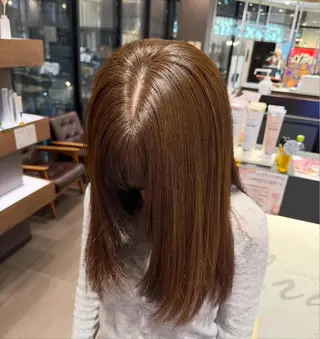 ミディアム Ayaka/天王寺 /ハイトーン/透明感のヘアスタイル