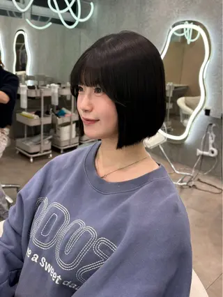 ミディアム カラー ヘアアレンジ 大宮‎縮毛矯正🩵 レイヤー　佐藤和のヘアスタイル