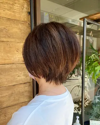 ショート 谷九/天王寺/上本町 ショート/ボブ/北川のヘアスタイル