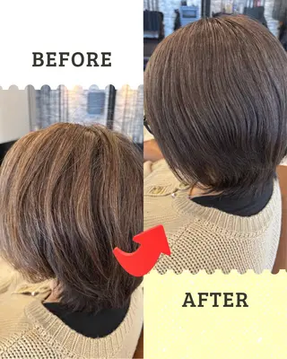 カラー 沖本 あやののヘアスタイル