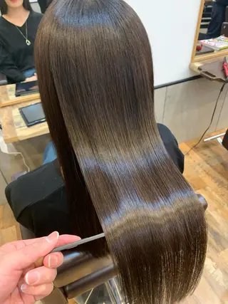 セミロング パーマ 🌟髪質改善/透明感 🌟代表RYOのヘアスタイル