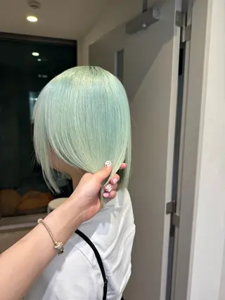 ショート カラー ハイトーン/ピンク カラー/めい🎀のヘアスタイル