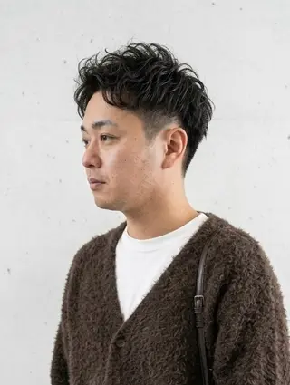 ショート パーマ メンズ 大人メンズパーマ /石川瑠青のヘアスタイル