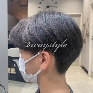 ショート パーマ メンズ わたなべ りょうのヘアスタイル