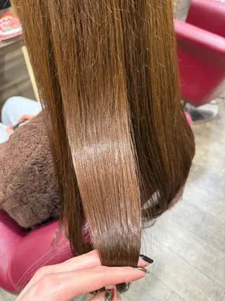 カラー 一宮　　透明感カラー 髪質改善　ヘッドスパのヘアスタイル