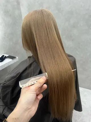 ロング カラー 髪質改善×透明感× 小顔/店長 河井雄貴のヘアスタイル