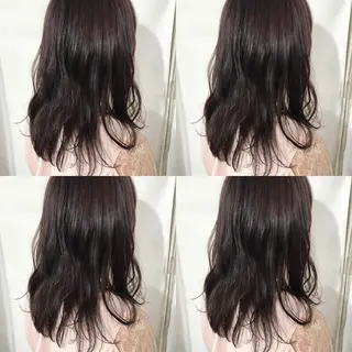 ミディアム カラー 小栗 麻衣のヘアスタイル
