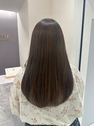 ロング カラー 韓国レイヤー✨ yasuko銀座のヘアスタイル