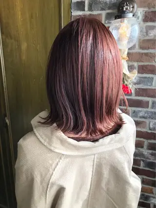 ミディアム カラー 🌿ガクト 🌿艶髪透明感のヘアスタイル