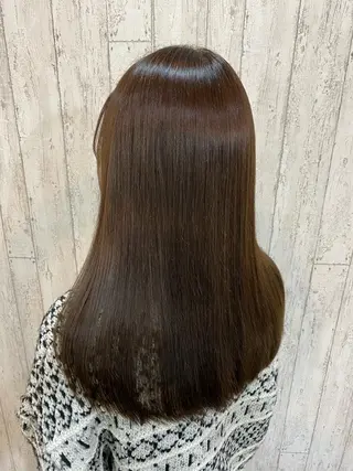 セミロング カラー しんどう るなのヘアスタイル