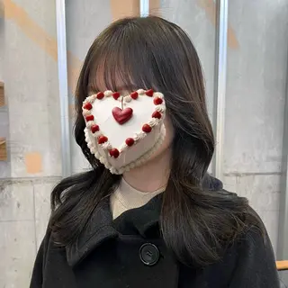 ミディアム カラー パーマ akira｜ 透明感ベージュ｜梅田のヘアスタイル