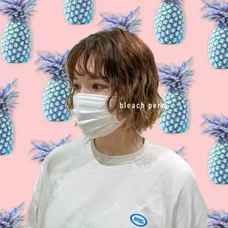 ショート パーマ ブリーチパーマ 🎀Rumiのヘアスタイル