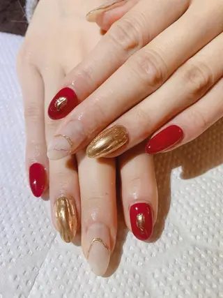 セミロング shandy nailのネイルデザイン